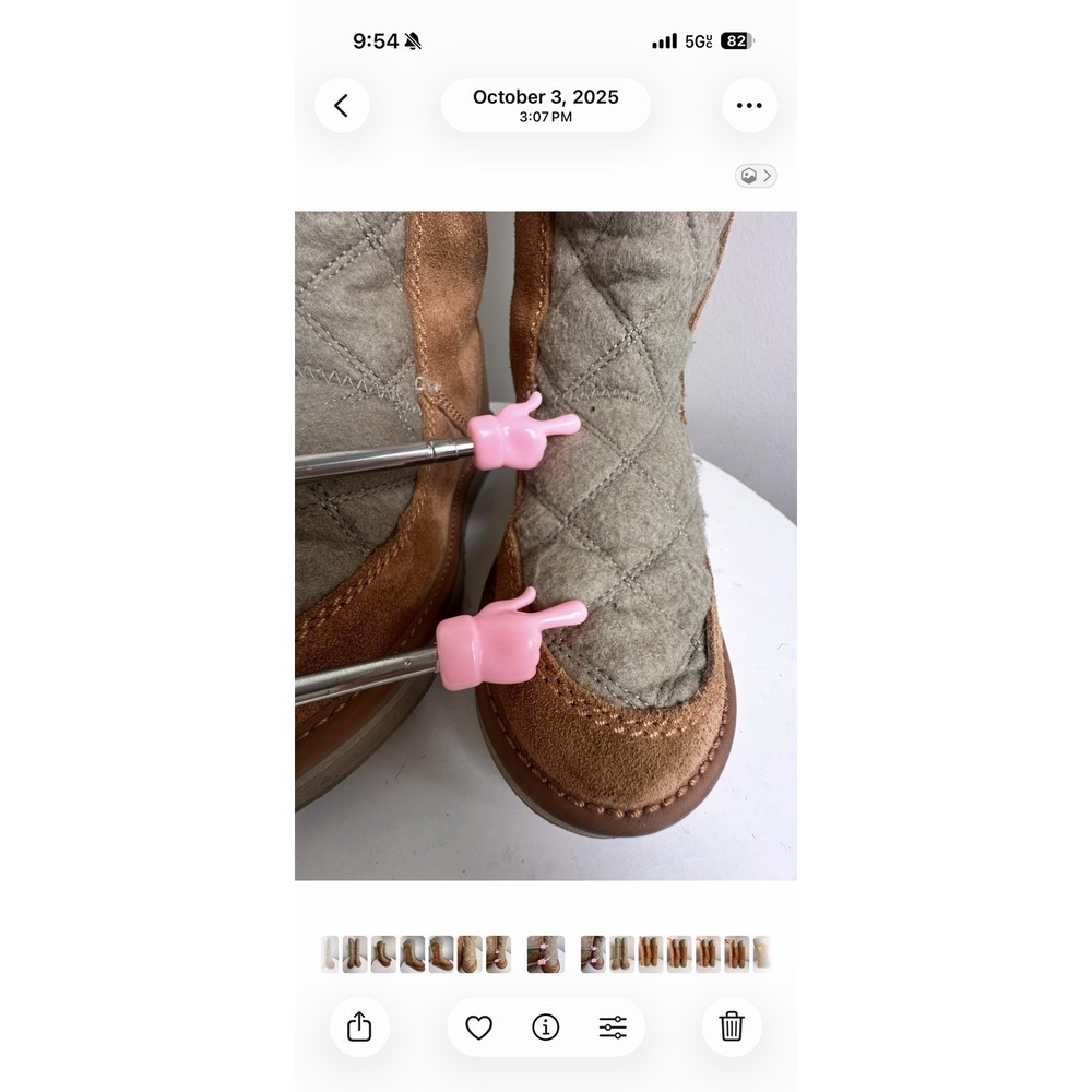 Sorel Campus Tall Winter Snow Boots Quilted Suede Pull-On Womens 7.5 Gorpcore - Picture 9 of 12